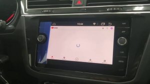 vw tiguan android на штатный монитор через адаптер carplay