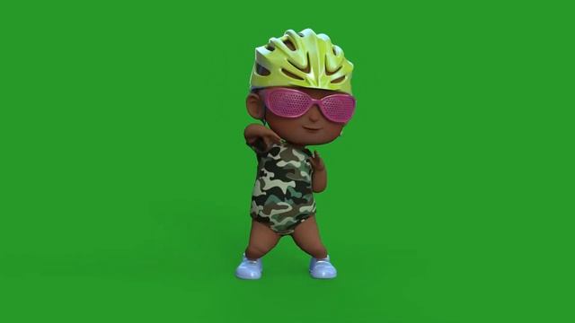 funny 5 Cartoon baby dance with green screen #free to use #green screen #black mart смотреть онлайн