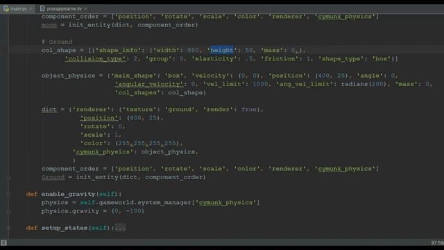 Gravity | Make Games with Python, Kivy and KivEnt Game Engine (Part 7) смотреть онлайн