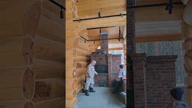 Мангальная зона в Дом - бане "Медведь и Щука " #баняизсруба #баняизкедра #мангальнаязона #сруббани смотреть онлайн