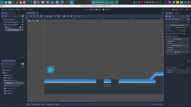 Curso Godot clase 3, capas de lienzo y tilemap. смотреть онлайн