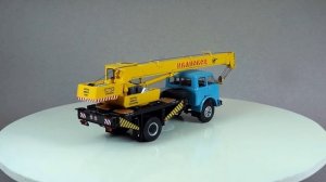 автокран МАЗ-500А КС-3577 (с обвесом) 1:43 (SSM) обзор масштабная модель автолегенды ссср / Model