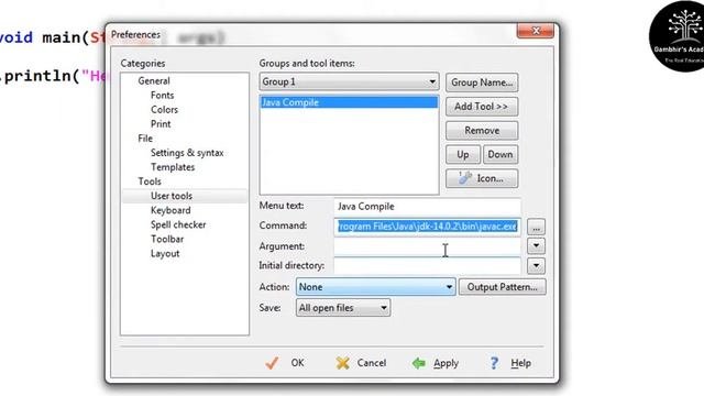 Downloading , Installing and executing the first Java program in EditPlus смотреть онлайн