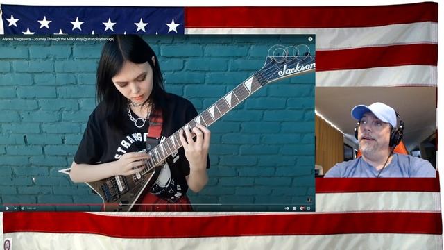 Alyona Vargasova - Journey Through the Milky Way (guitar playthrough) - First Time REACTION - WOW смотреть онлайн