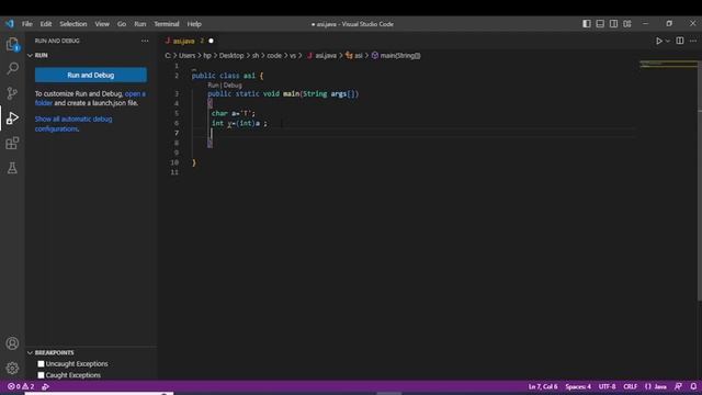 To print or find ascii value of character in java #trending #java #program смотреть онлайн