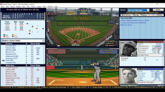 DH 711 Baseball Mogul Year 1904 St Louis Browns at Chicago White Sox смотреть онлайн