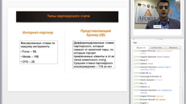 Вебинар на тему: "Как создать свой бизнес с AForex?" 6.03.2013 смотреть онлайн