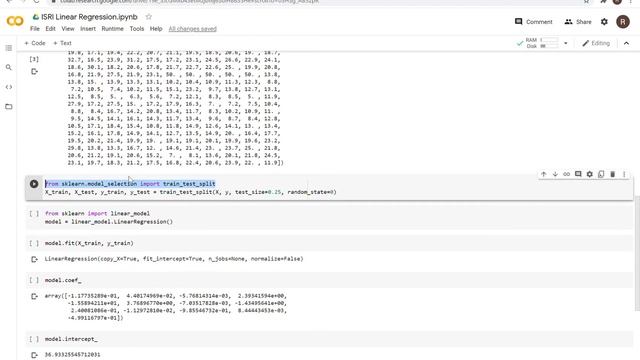 Machine Learning - Linear Regression in Colab смотреть онлайн