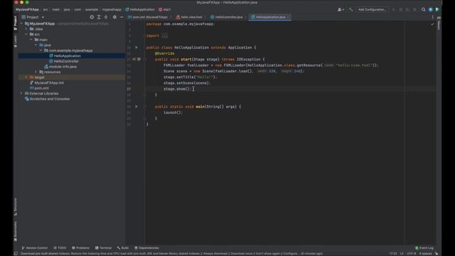 Java Tutorial: How to Create a JavaFX Project in IntelliJ смотреть онлайн