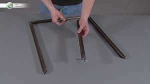 Single-sided flat light panel framed by baget profile BagetFrame N95