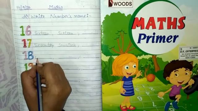 Number's Spelling from 16 to 20 for kids|| Easy Worksheet of Number's Name for Preschoolers|| смотреть онлайн