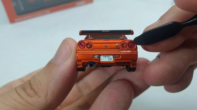 Nissan Skyline GT-R R34 R Tune Orange by Inno64 | UNBOXING and REVIEW смотреть онлайн