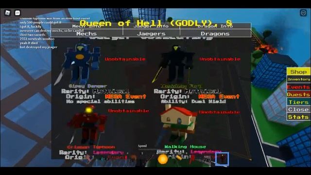 testing crimson typhoon against various bosses in MEGA boss survival on roblox смотреть онлайн