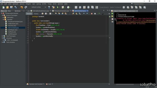 Tutorial Belajar Bahasa Java Buat Pemula - 8 Variabel Constant (on Going) смотреть онлайн