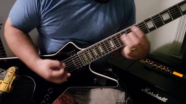 Dean 7 String Ml Playing Through My Marshall Code 100 Amp #deanguitars #marshallcode #7string