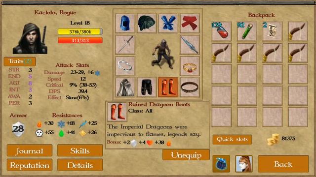 EXILED KINGDOMS | BEST DPS ROUGE BUILD. Best Melee Rouge Showcase For Midgame. Best Free Rpg Game.