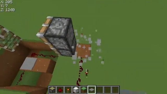 Как Зделать двери в Minecraft с помощью поршней смотреть онлайн