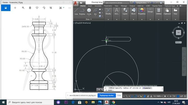 Autocad practice 2d drawing 2020 смотреть онлайн