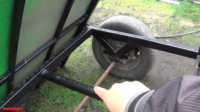 Обзор самодельного прицепа для мотоблока. смотреть онлайн