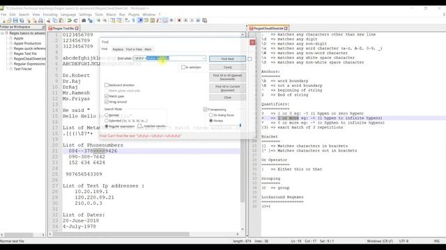 Quantifiers In Regex смотреть онлайн