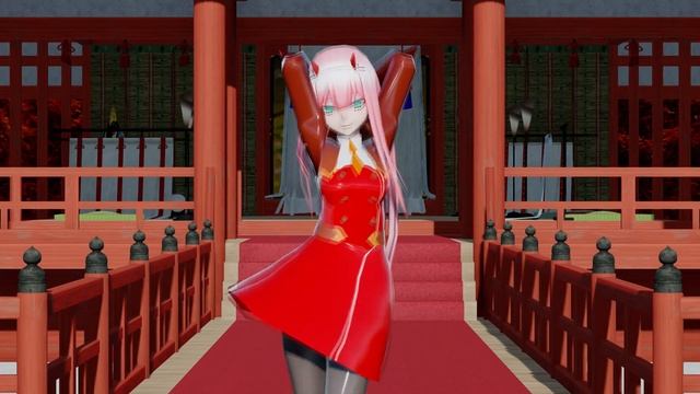 MMD Darling in the FranXX Zero Two Hip Sway TikTok Dance смотреть онлайн