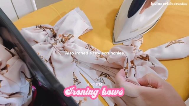 Studio Vlog 012: Making Bows And Scrunchies, DIY Hair Accessories Tags | Small Business Ideas ??