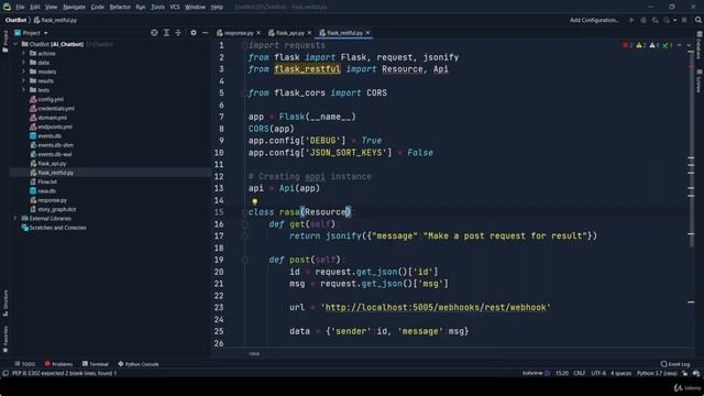 Learn To Build Incredible AI Chatbots Using RASA (11 FLASK RESTFUL API) смотреть онлайн