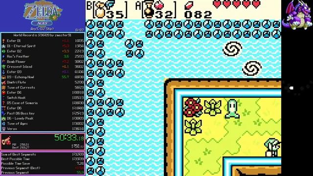[old] The Legend of Zelda: Oracle of Ages Any% speedrun in 1:34:06 смотреть онлайн