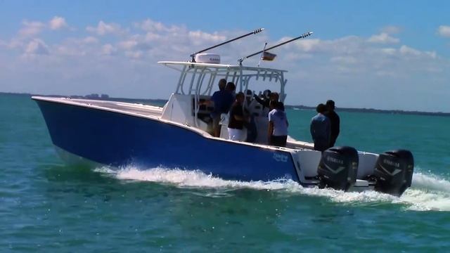 Miami International Boat Show 2018 Jim Baugh Outdoors TV Tideline Boat 365 Offshore Catamaran смотреть онлайн