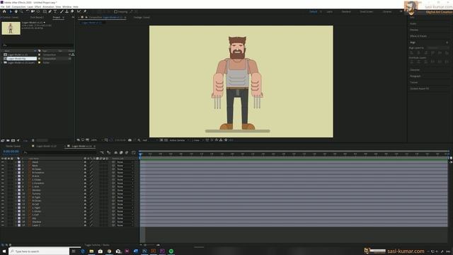 Character Animation | Rigging in After Effects with DUIK BASSEL.2 | Tutorial смотреть онлайн