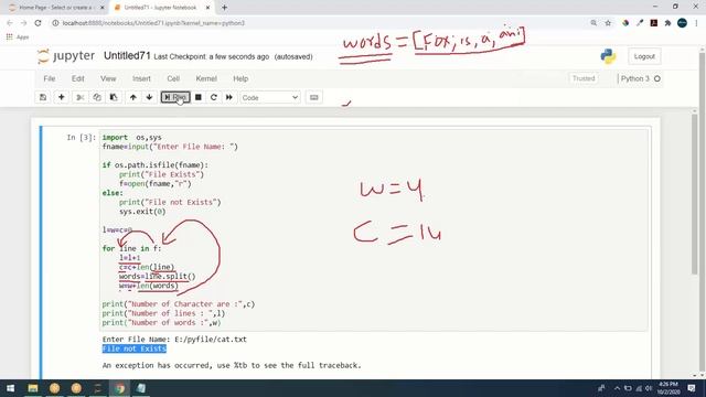 PYTHON Lecture 49 | Count the no of lines ,words and character in a file | Binary file смотреть онлайн