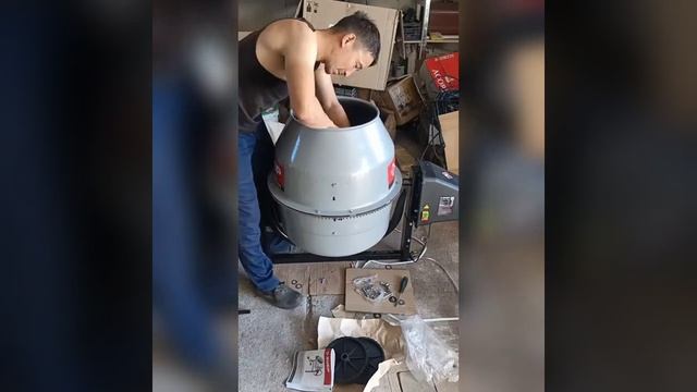 Бетономешалка зубр БМЧ-200 смотреть онлайн