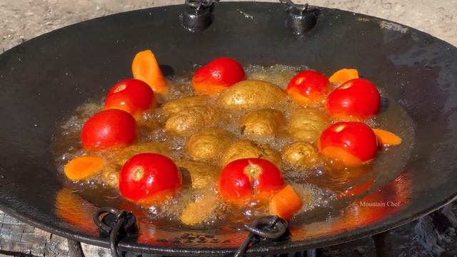 ROASTED BEEF STEAK GRILLED ON BARBECUE! смотреть онлайн