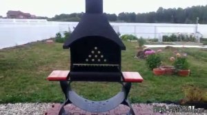 Мангал МС-8 с вытяжкой