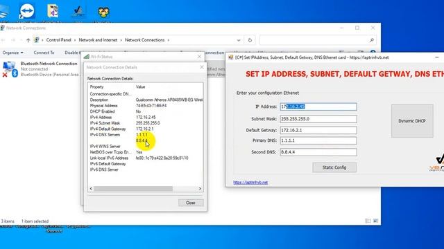[C#] Set IP Address, Change DNS Server Winform смотреть онлайн