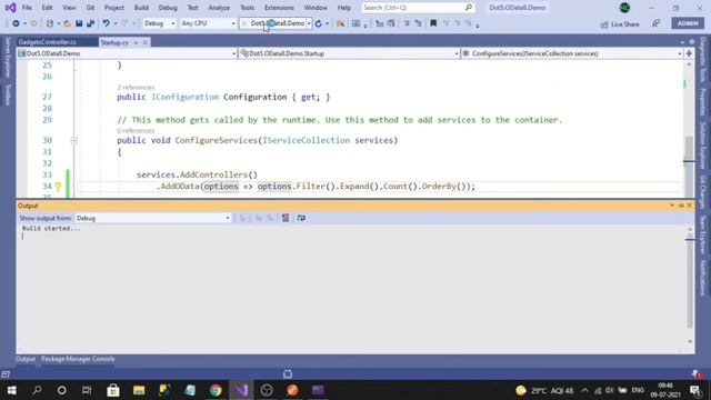 Introduction On OData(Version 8) In .Net5 Web API Application смотреть онлайн