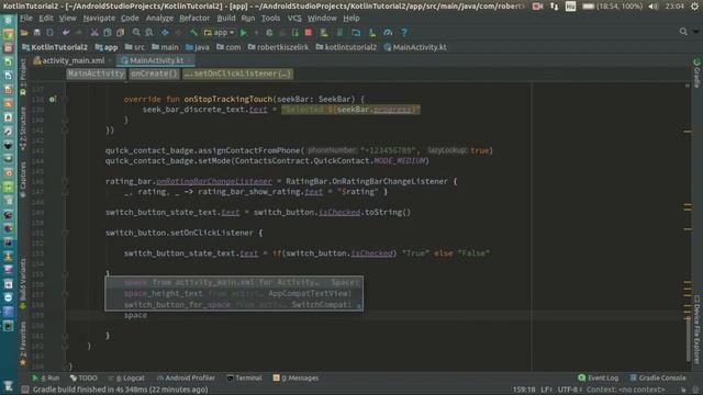 Android Kotlin Usage Tutorial #013 - Space widget смотреть онлайн