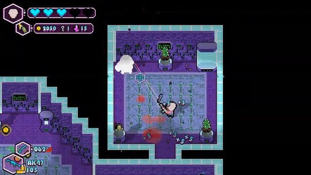 The Walking Vegetables - Vaporwave twin-stick shooter riddled with bugs and glitches смотреть онлайн