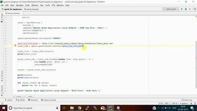 Word Count Program using PySpark | Hello World Program in PySpark | DM | DataMaking | Data Making смотреть онлайн