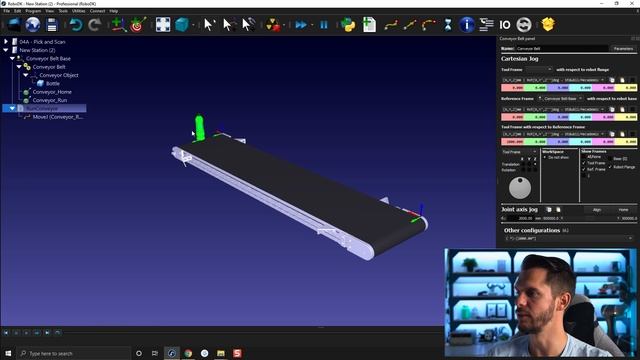 CONVEYOR (Part 1) - Module 04 Chapter 07 - RoboDK Pro Training смотреть онлайн