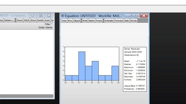 Normality Test Jarque-Bera Using Eviews(eviews)(normality)(histogram) смотреть онлайн