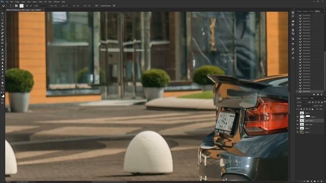 Automotive photography retouching process from RAW till final picture in Adobe Photoshop. смотреть онлайн