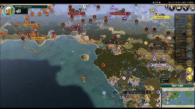 Civilization V BNW Colonize and Conquer AI Only 35 Civilizations 5#: SCRAMBLED NATIONS смотреть онлайн