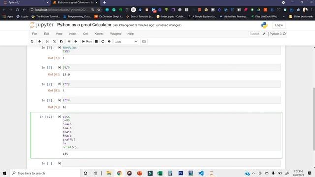 2) Python as a great Calculator смотреть онлайн