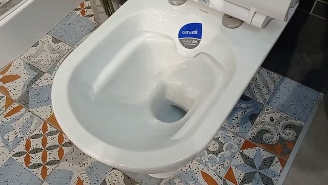 CERSANIT CITY Clean ON 011 TOILET COMPACT Close Coupled Компакт 604 Slim Seat