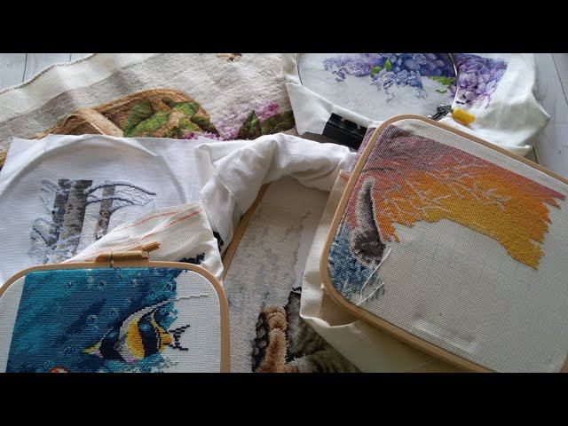 Вышивальные итоги май 21г. Готовая работа/ Рестарт/Продвижения в процессах. смотреть онлайн