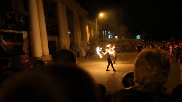Фаер-шоу Касимов 23 мая, Золотая Ладья 2015 (фрагмент #5) смотреть онлайн