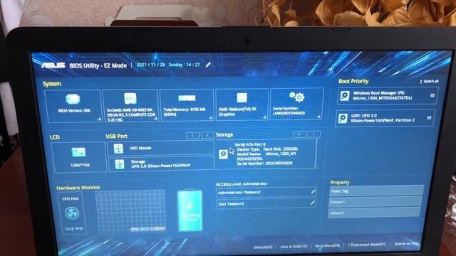 Ноутбук Asus VivoBook GQ886T как установить виндовс 10 сборка 21H1 смотреть онлайн