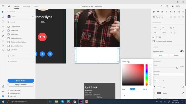 Video Call Screen ChatGo Messenger Mobile Application ux ui design adobe xd tutorial смотреть онлайн