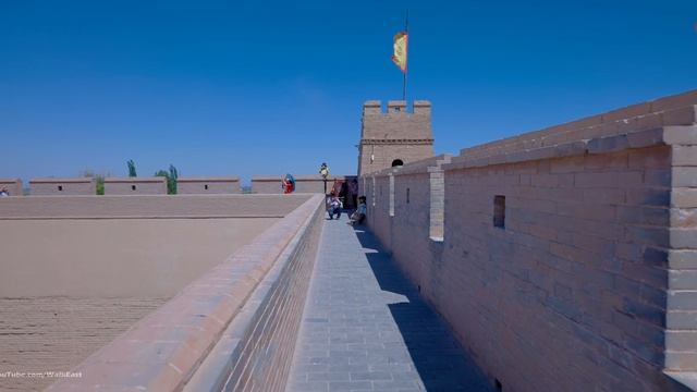 Walking In the Great Wall Pass | China's Ancient Jiayuguan Fort, Gansu, China | 4K HDR | 嘉峪关 | 甘肃 смотреть онлайн